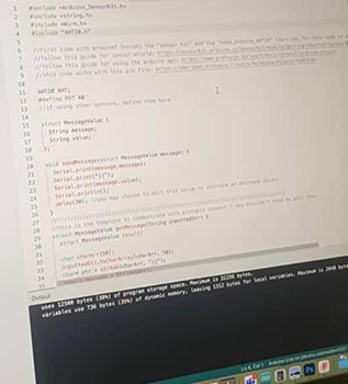For this activity, we were tasked with using our Arduinos with Protopie, and here I was trying to set up the code in Arduino IDE to connect the Arduino to Protopie.